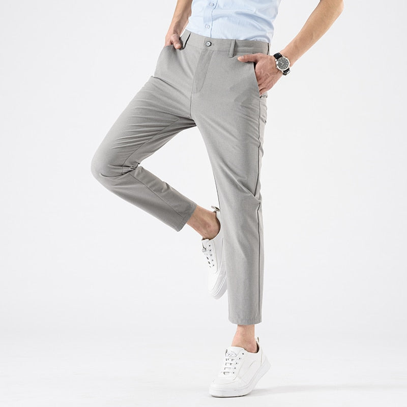 Men's Stretch Tailored Chinos – Straight Leg Smart Casual – view 8