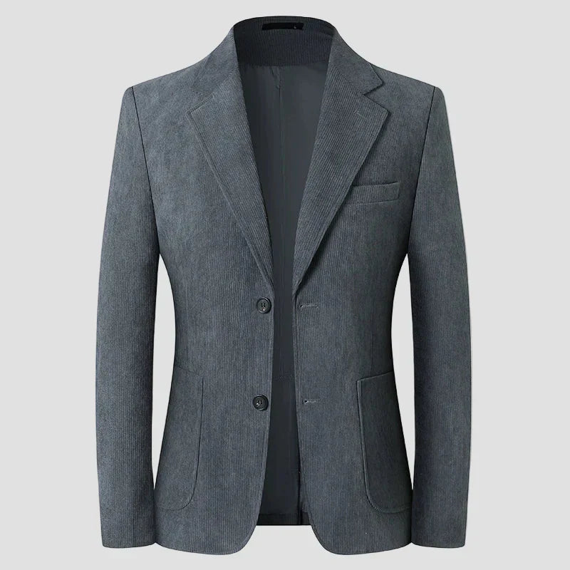 Men's Corduroy Blazer – Tailored Patch-Pocket Sport Coat – view 3