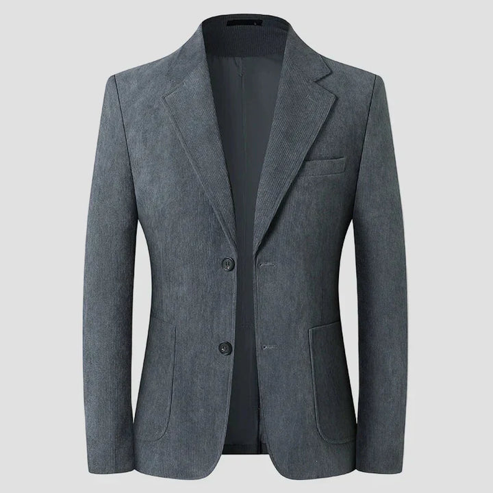 Men's Corduroy Blazer – Tailored Patch-Pocket Sport Coat – view 3