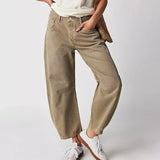Women's Wide-Leg Stretch Denim Jeans – Relaxed Everyday Fit