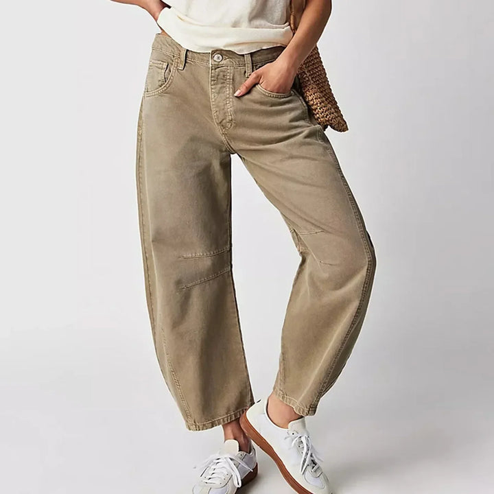 Women's Wide-Leg Stretch Denim Jeans – Relaxed Everyday Fit – view 3