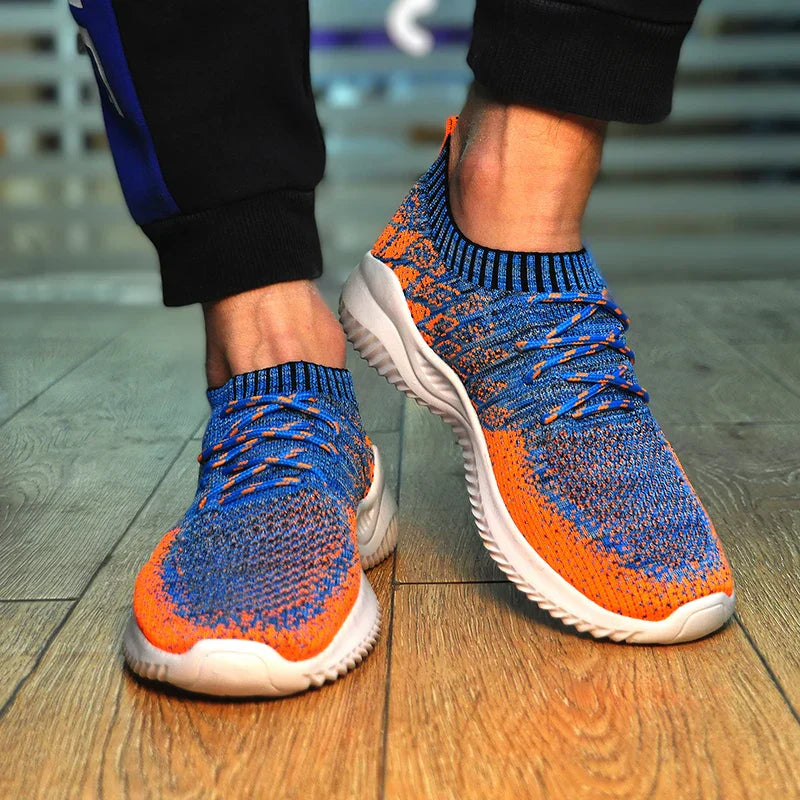 Men's Knit Trainers – Lightweight Breathable Slip-On Shoes – view 10