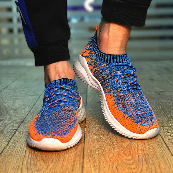 Men's Knit Trainers – Lightweight Breathable Slip-On Shoes – view 10