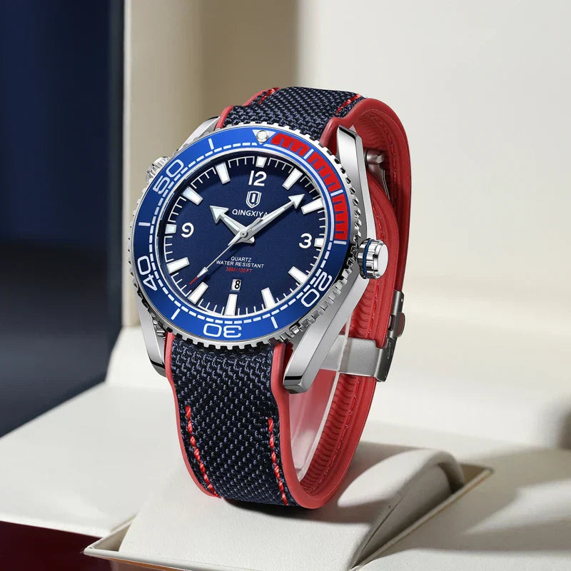 Men's Geneva Stainless Steel Watch – Quartz Sports Wristwatch – view 6