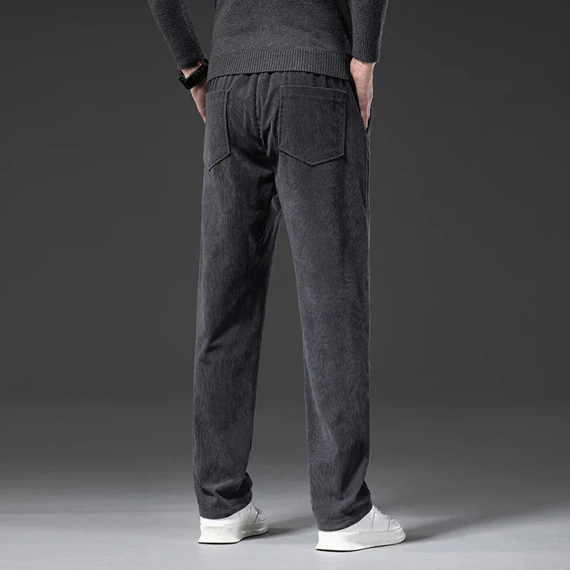 Men's Corduroy Trousers – Stretch Waist Smart Casual Cords – view 9