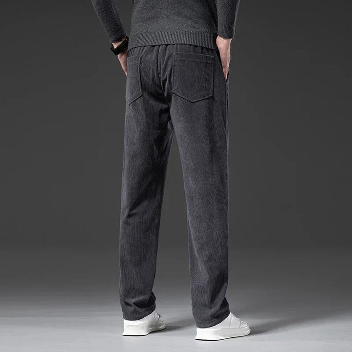 Men's Corduroy Trousers – Stretch Waist Smart Casual Cords – view 9