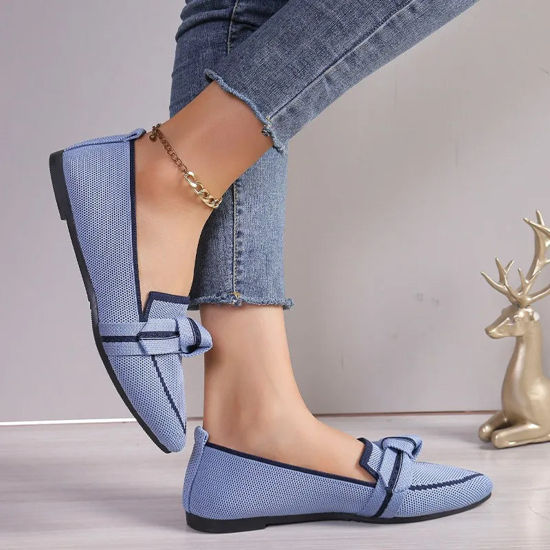 Women's Twist Knot Loafer Flats – Comfortable Slip-On Shoes – view 3