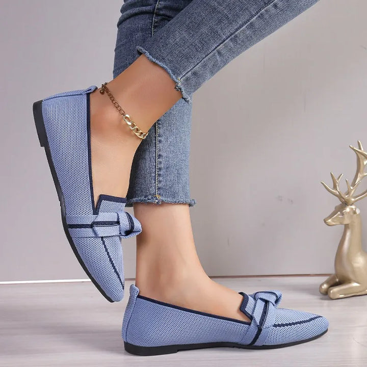 Women's Twist Knot Loafer Flats – Comfortable Slip-On Shoes – view 3