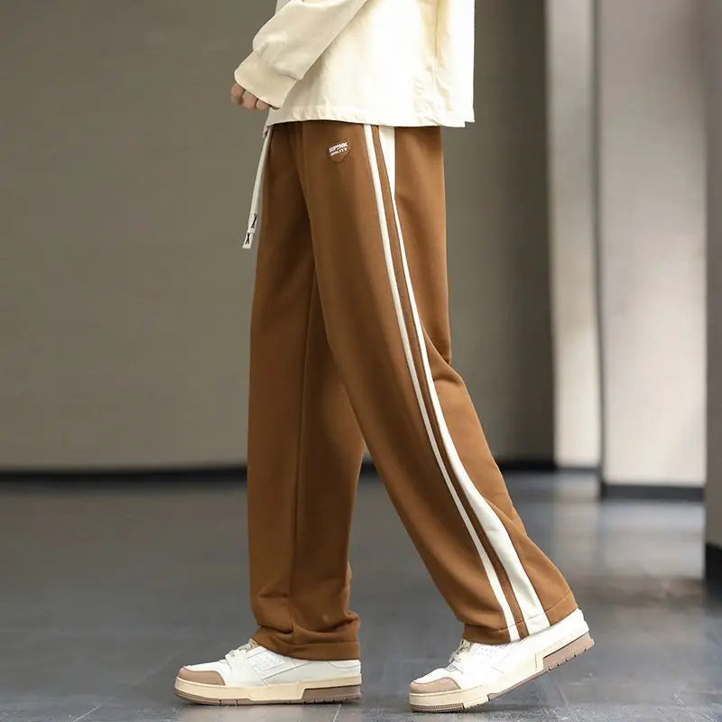 Men's Stripe Track Trousers – Relaxed Drawstring Comfort – view 3