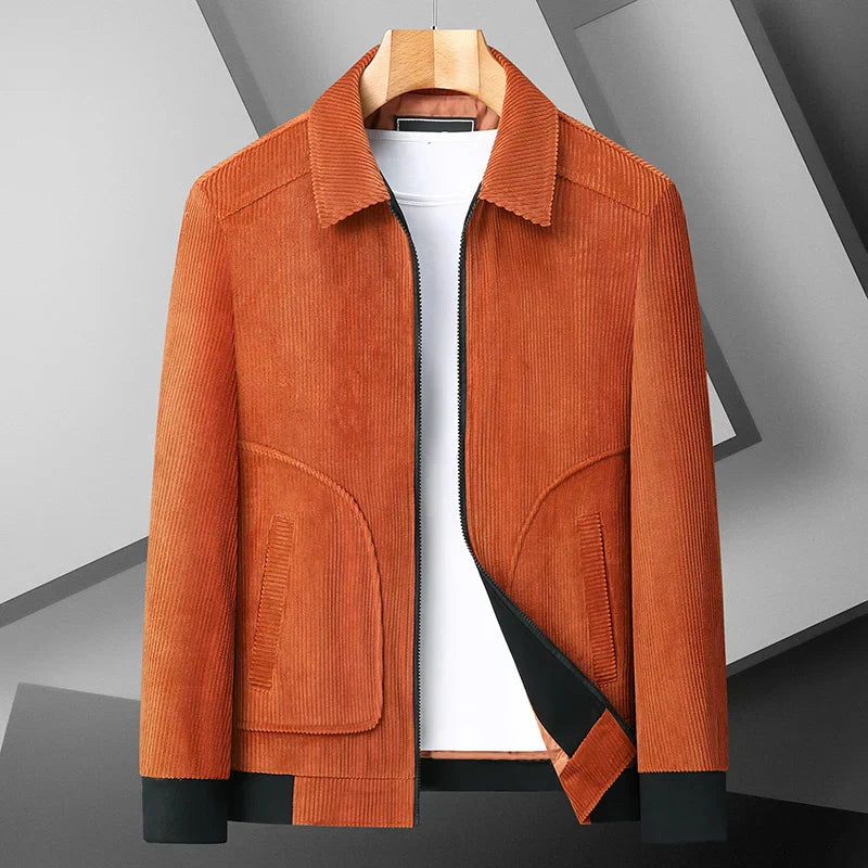 Men's Wide-Wale Corduroy Jacket – Zip-Front Casual Layer – view 2