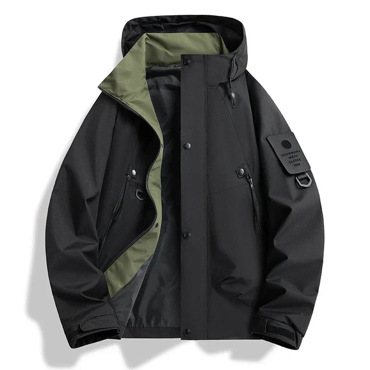 Men's Hooded Shell Jacket – Water-Resistant Lightweight Rain Jacket – view 5