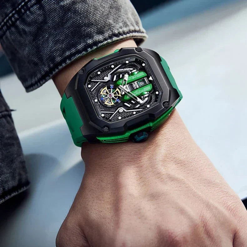 Men's Stainless Steel Chronograph Watch – Luminous Calendar Dial – view 8