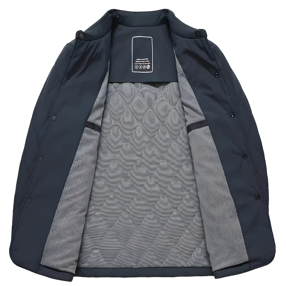 Men's Diamond Quilted Jacket – Lightweight Cotton-Lined Warmth – view 5