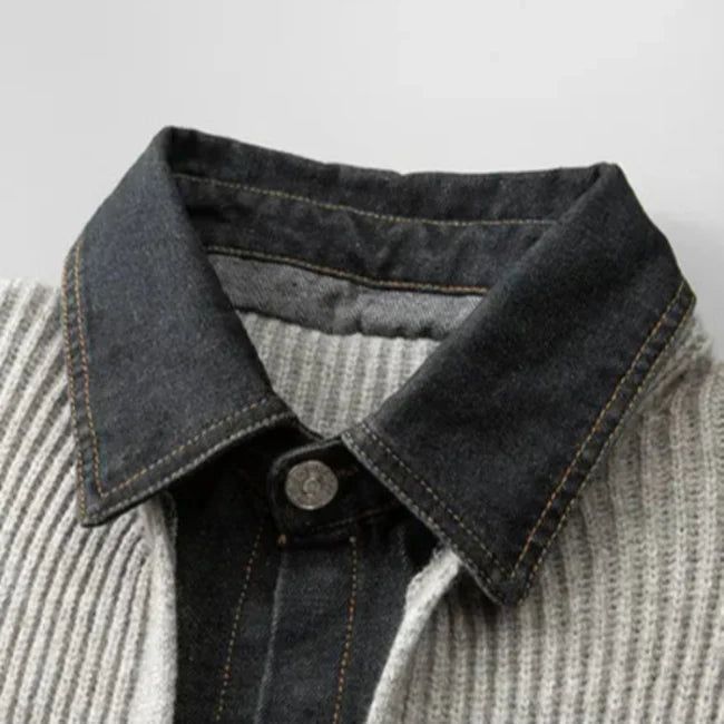 Men's Merino Wool Cardigan Jacket - Vintage Fall Layering