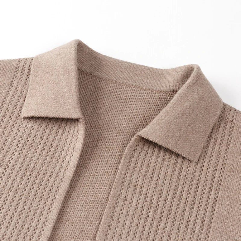 Men's Valerio Cashmere Button-Up Cardigan – Ribbed Knitwear – view 6