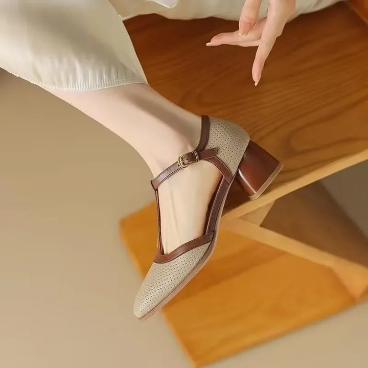 Women's Mid-Heel Orthopedic Shoes - Stylish Comfort for All Day