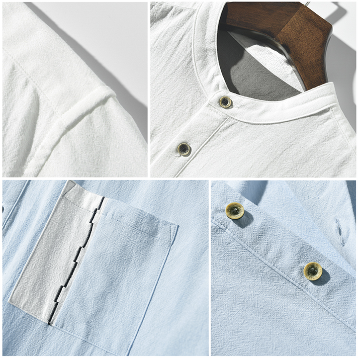 Men's Linen-Cotton Ibiza Shirt – Relaxed Summer Holiday Shirt – view 2