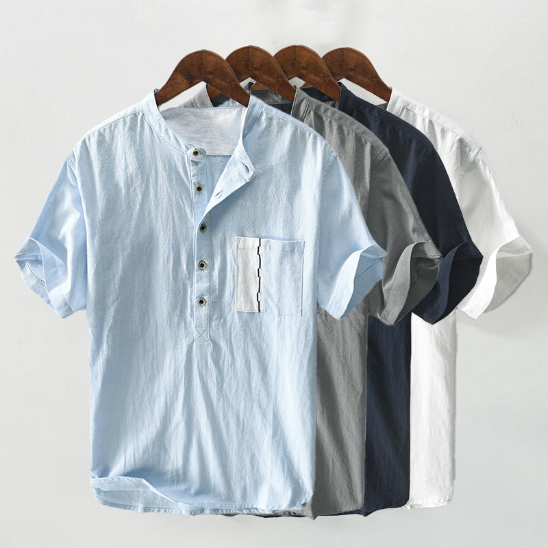 Men's Linen-Cotton Ibiza Shirt – Relaxed Summer Holiday Shirt – view 7