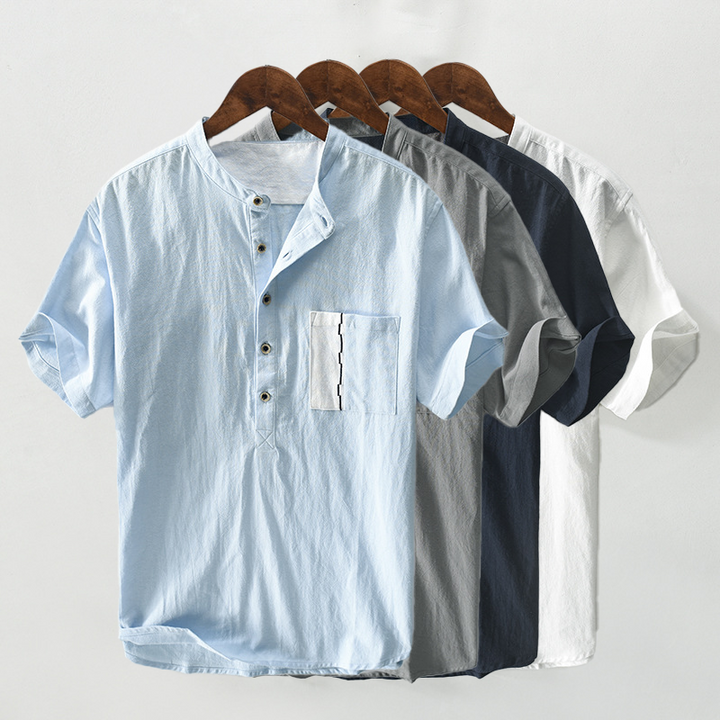 Men's Linen-Cotton Ibiza Shirt – Relaxed Summer Holiday Shirt – view 7