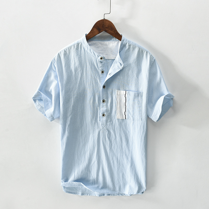 Men's Linen-Cotton Ibiza Shirt – Relaxed Summer Holiday Shirt