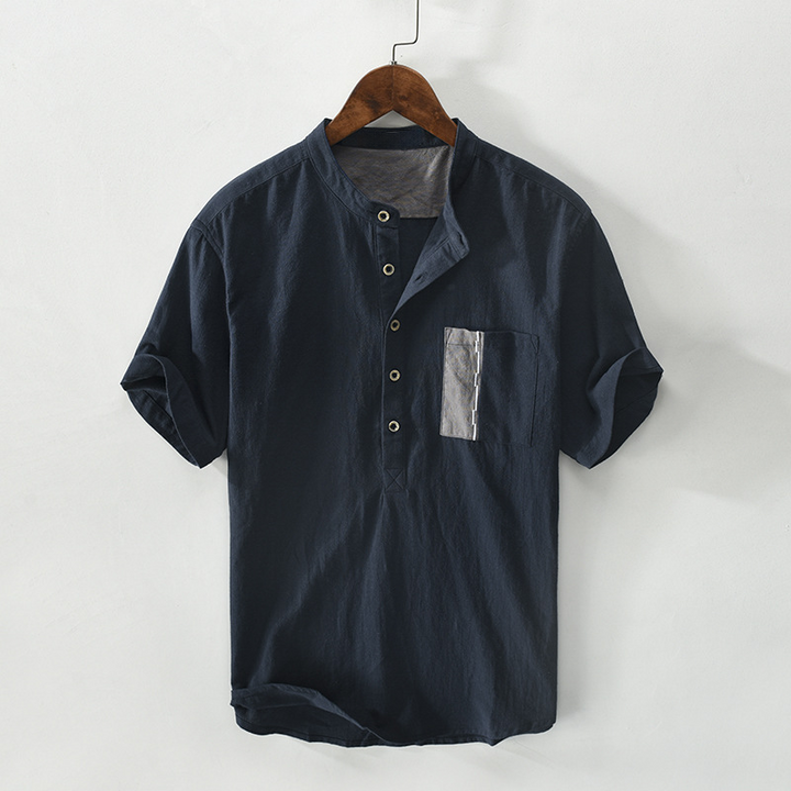 Men's Linen-Cotton Ibiza Shirt – Relaxed Summer Holiday Shirt – view 5