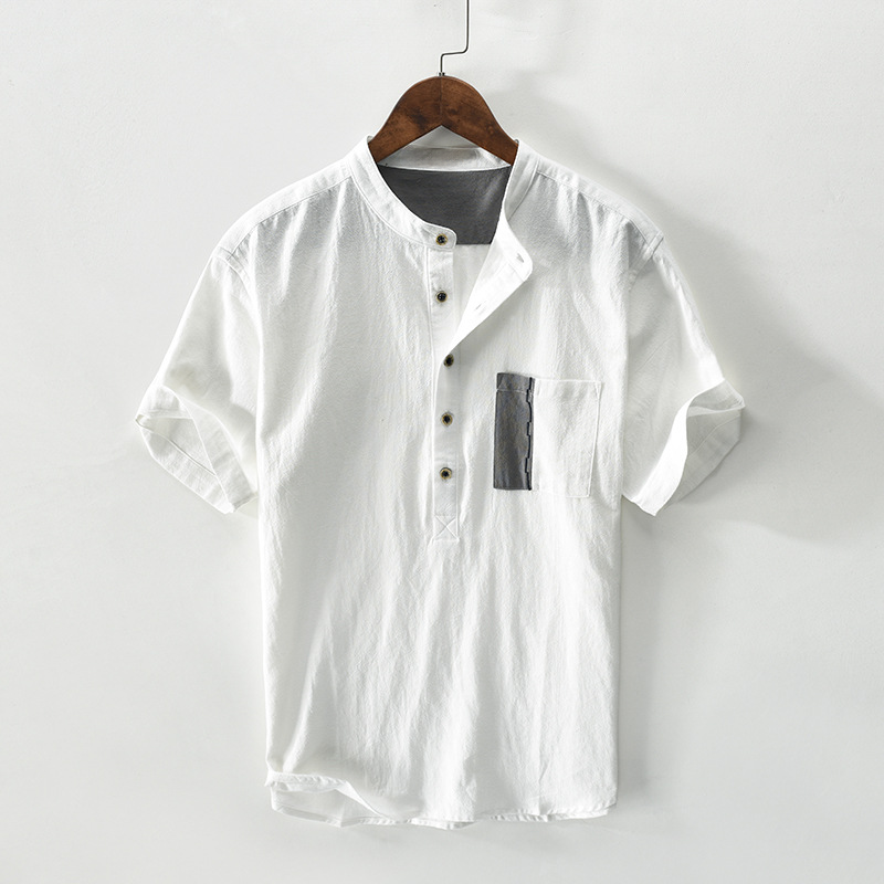 Men's Linen-Cotton Ibiza Shirt – Relaxed Summer Holiday Shirt – view 3