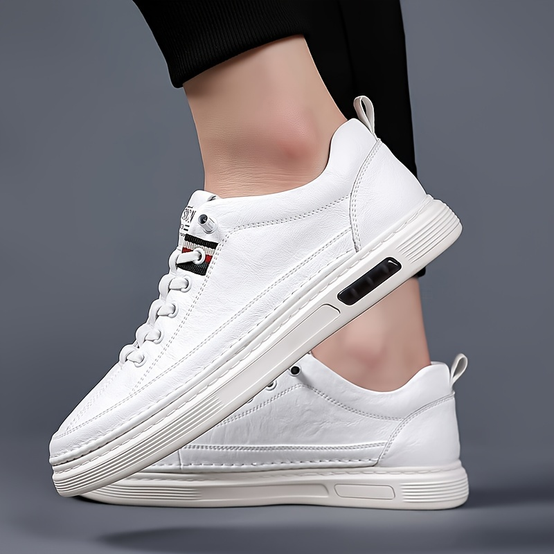 Men's Leather Trainers – Air-Cushioned Everyday Casual Shoes – view 6