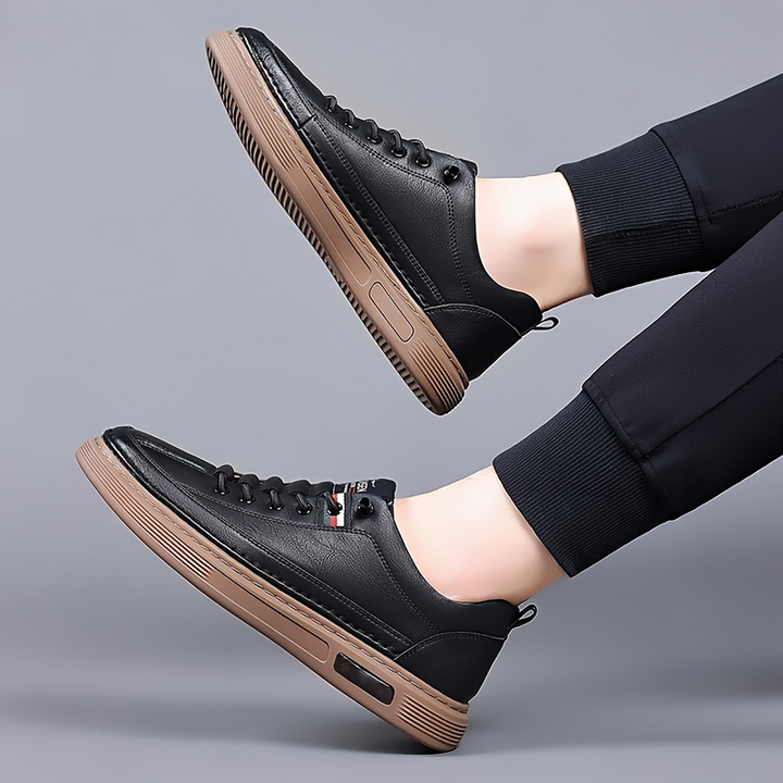Men's Leather Trainers – Air-Cushioned Everyday Casual Shoes – view 10