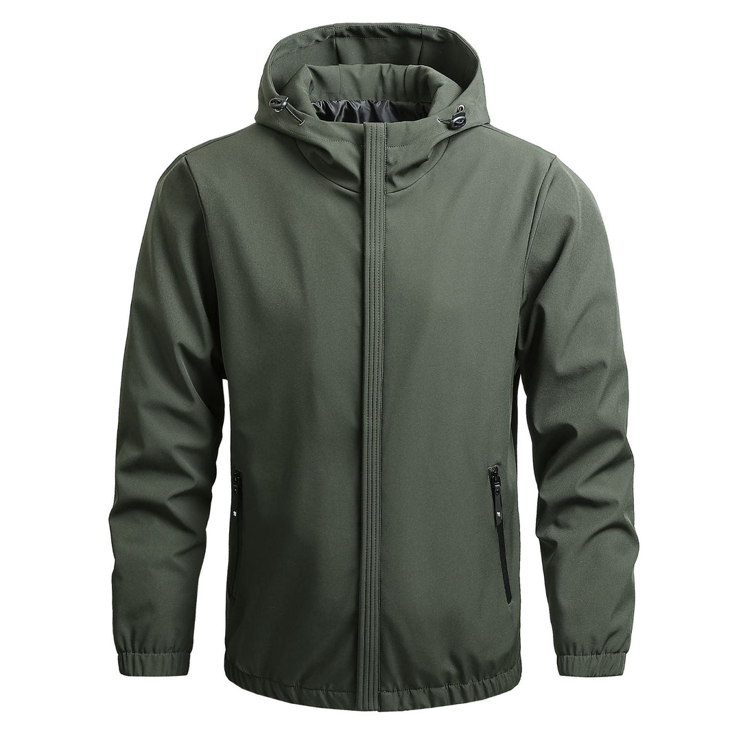 Men's Windproof Waterproof Shell Jacket – Lightweight Rain Layer