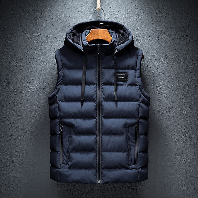 Men's Quilted Hooded Gilet – Lightweight Layering Body Warmer – view 3