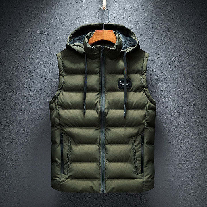Men's Quilted Hooded Gilet – Lightweight Layering Body Warmer – view 4