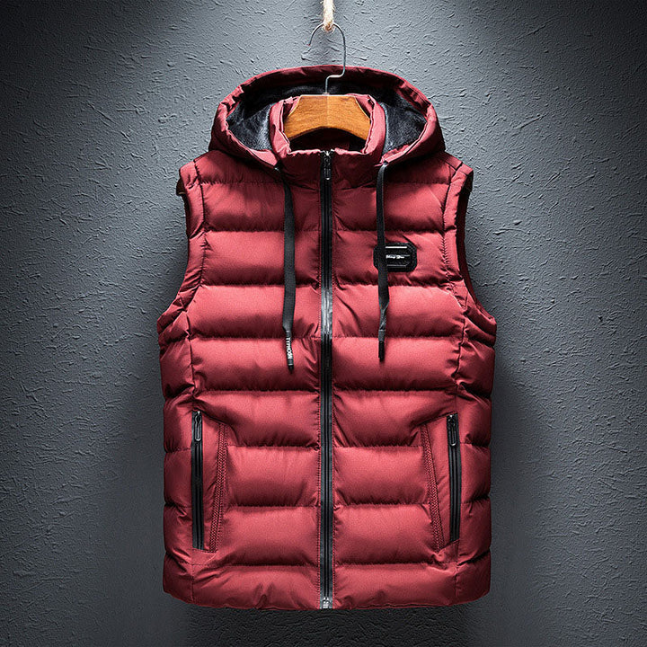 Men's Quilted Hooded Gilet – Lightweight Layering Body Warmer – view 6