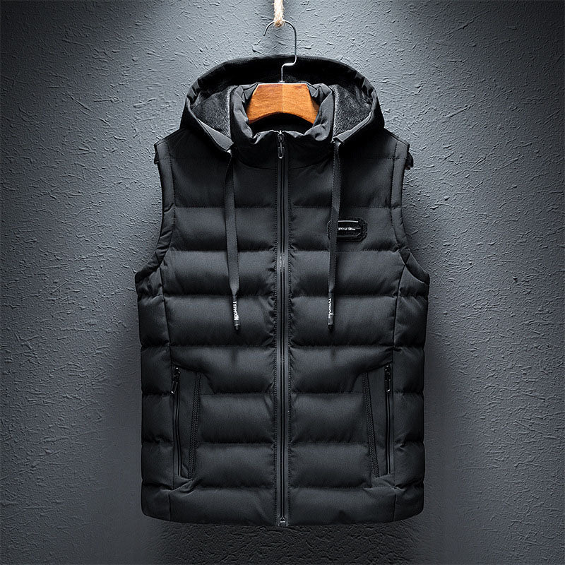 Men's Quilted Hooded Gilet – Lightweight Layering Body Warmer