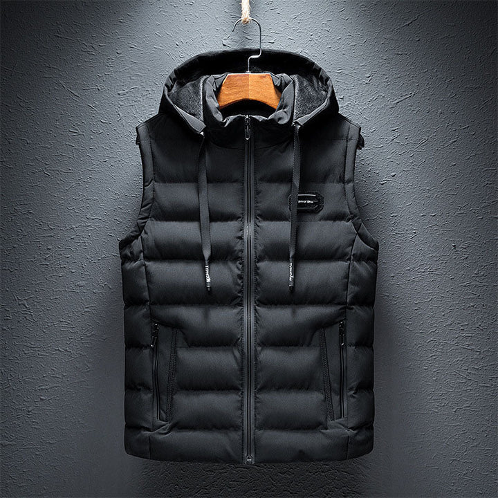 Men's Quilted Hooded Gilet – Lightweight Layering Body Warmer