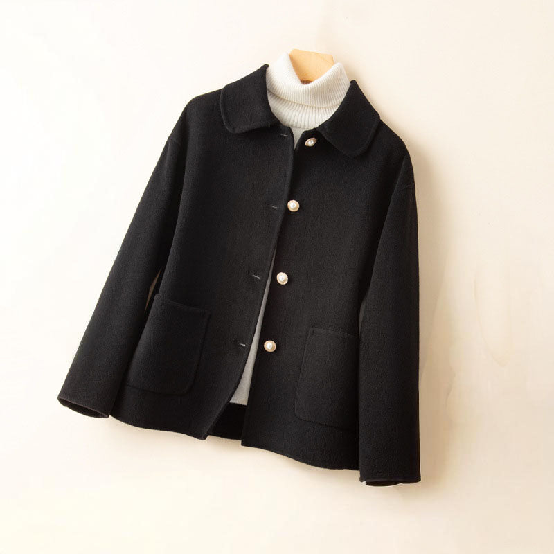 Women's 100% Cashmere Jacket – Pearl Buttons – Relaxed Fit – view 5