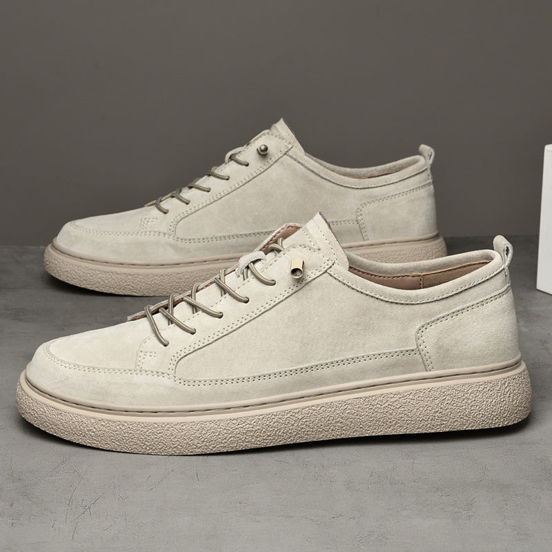 Men's Suede Lace-Up Trainers – Lightweight Casual Shoes – view 7