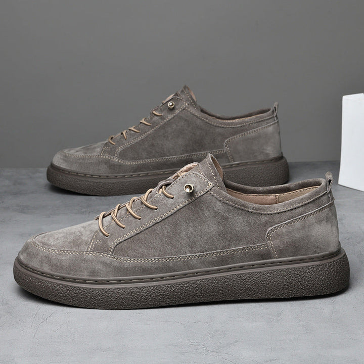 Men's Suede Lace-Up Trainers – Lightweight Casual Shoes – view 6