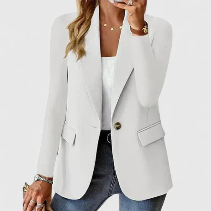Women's Elegant Blazer - Timeless Silhouette for Every Occasion