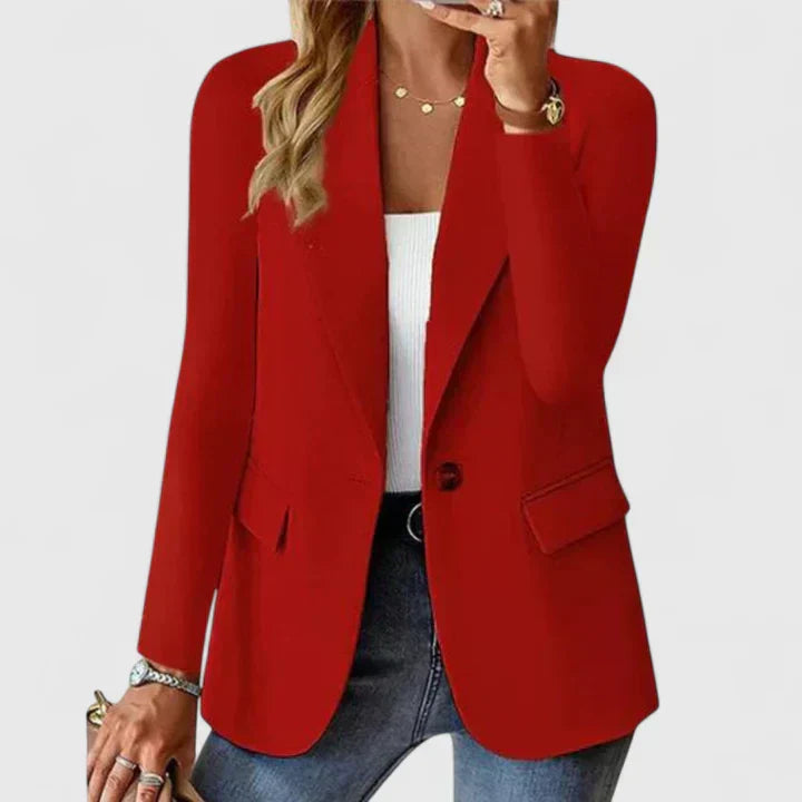 Women's Elegant Blazer - Timeless Silhouette for Every Occasion