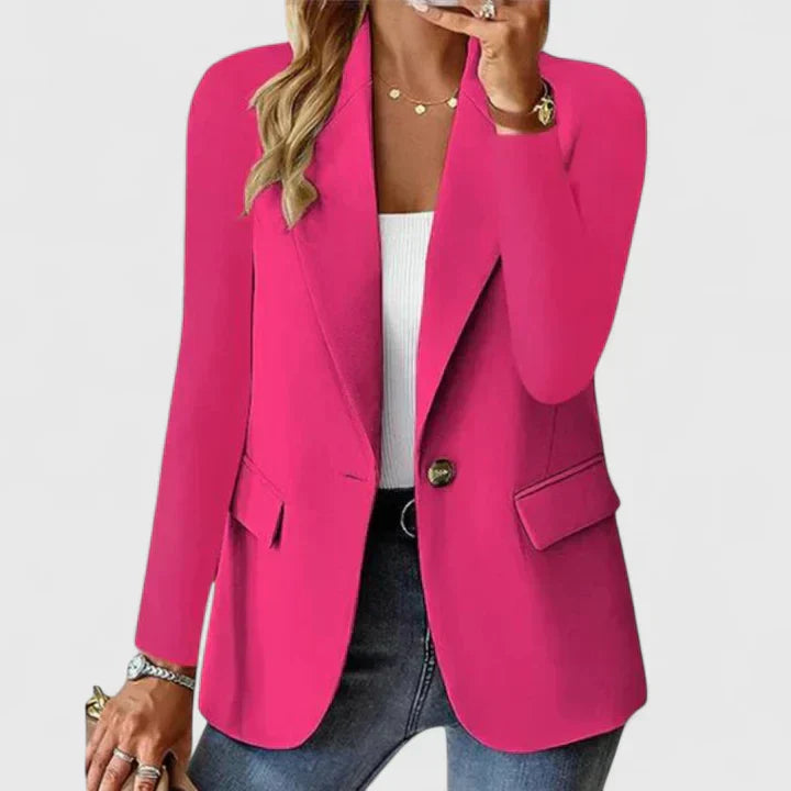 Women's Elegant Blazer - Timeless Silhouette for Every Occasion