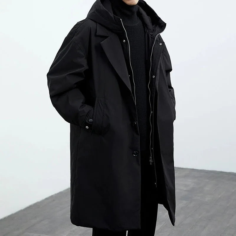 Men's Water-Resistant Overcoat – Streamlined Commuter Coat – view 7
