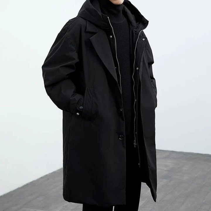 Men's Water-Resistant Overcoat – Streamlined Commuter Coat – view 7