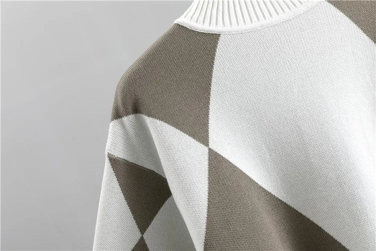 Women's Emilie Knitted Co-ord Set – Geometric Jumper & Joggers – view 6