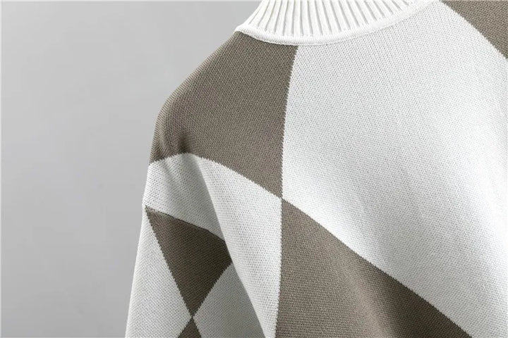 Women's Emilie Knitted Co-ord Set – Geometric Jumper & Joggers – view 6