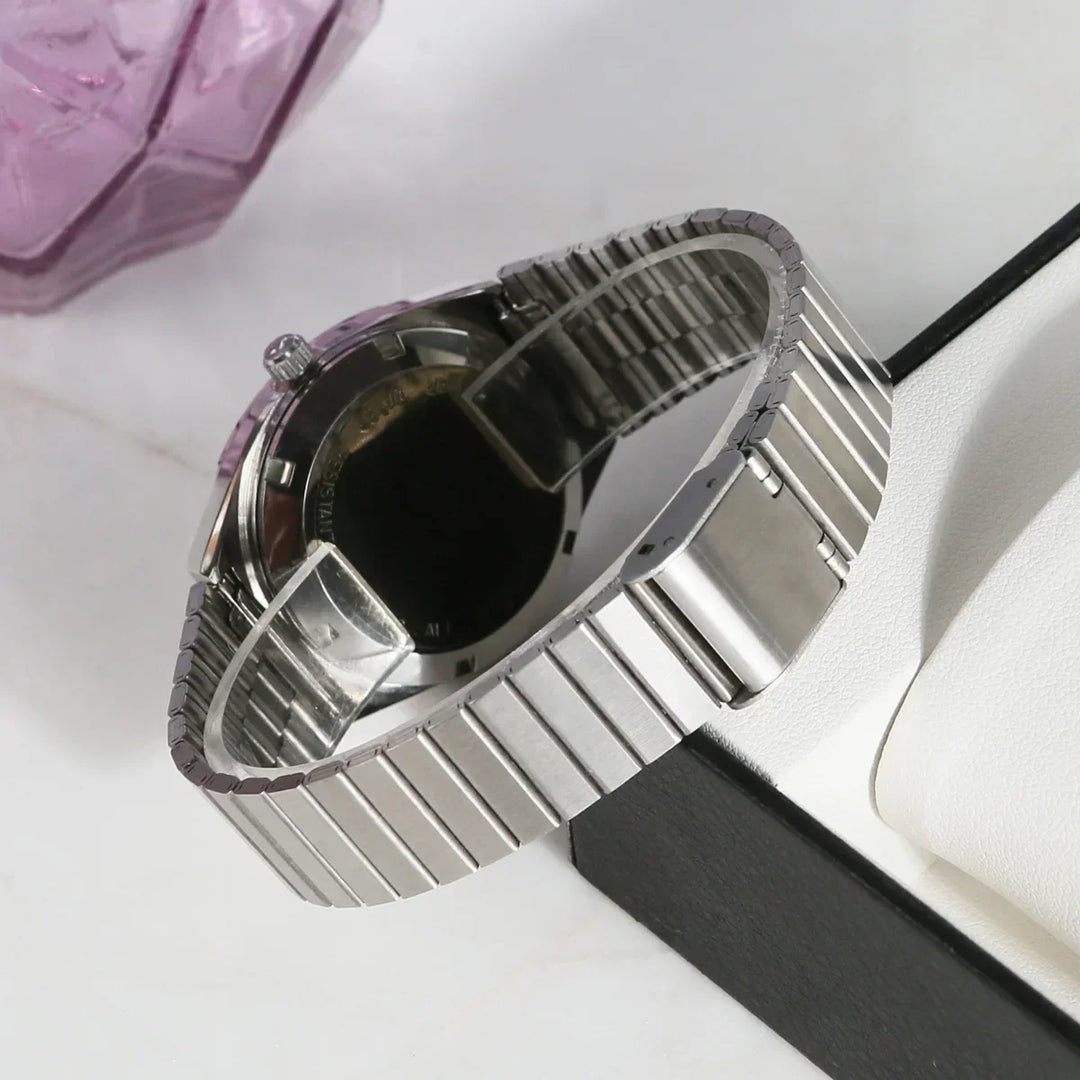 Men's Stainless Steel Square Watch – Urban Minimalist Design – view 4