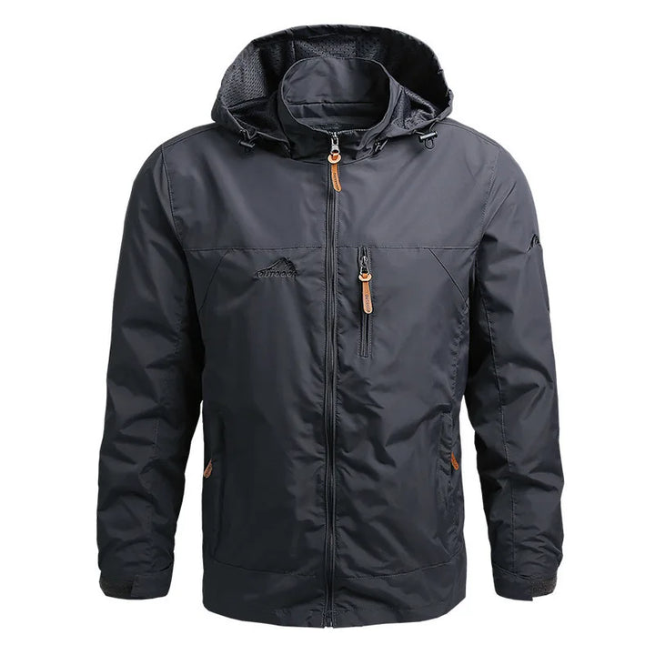 Men's Water-Resistant Shell Jacket – All-Weather Explorer – Army Green