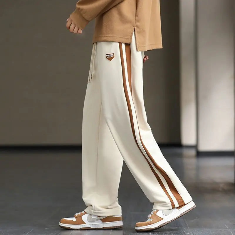 Men's Stripe Track Trousers – Relaxed Drawstring Comfort – view 2