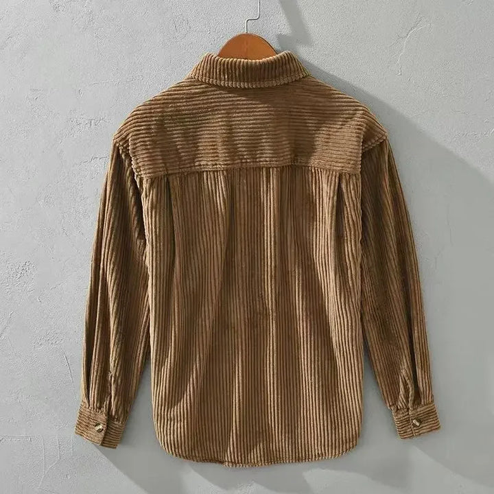 Men's Wide-Wale Corduroy Shirt – Relaxed Layering Overshirt – view 4