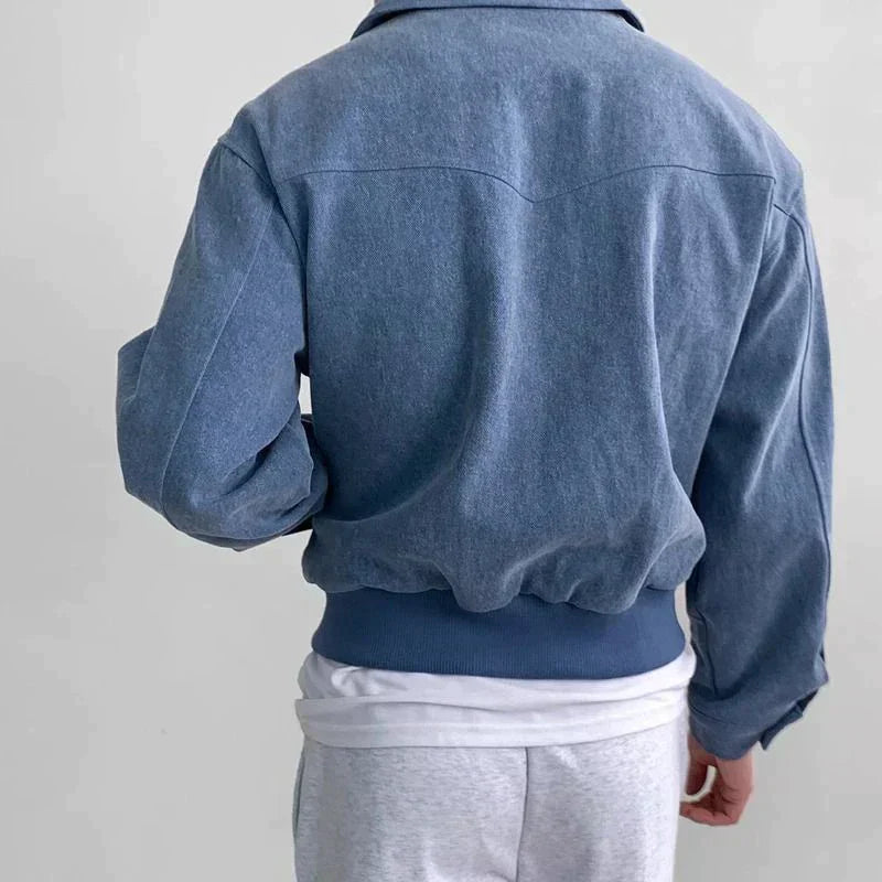 Men's Antonio Suede Jacket – Zip-Up Smart Casual Outerwear – view 7