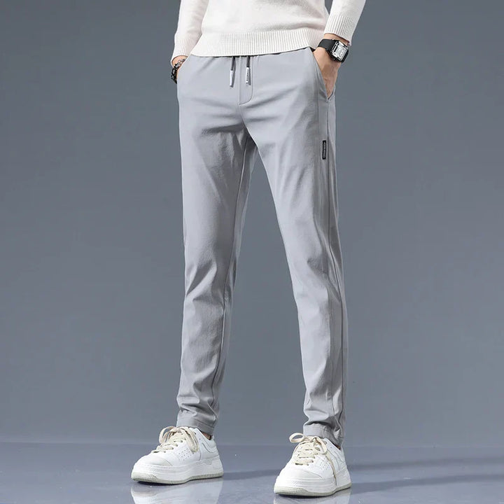 Men's Cotton Tailored Trousers – Straight-Leg Smart Casual – view 6